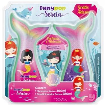 Imagem de Kit Bebê Natureza Funy Pop Menina Sereia Shampoo 300ml Condicionador 2