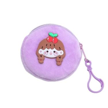 Imagem de Capa para fone de ouvido com desenho de simplicidade macia, chaveiro criativo de pelúcia fofa bolsa de moedas (H)