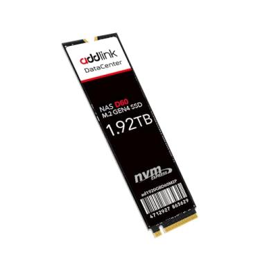 Imagem de Addlink SSD interno D60 1920GB M.2 2280 High Endurance Enterprise NAS para data center de servidor empresarial, PCIe Gen4X4 NVMe 1.4 3D eTLC, até 6.000 MB/s, durabilidade de até 3.800 TBW