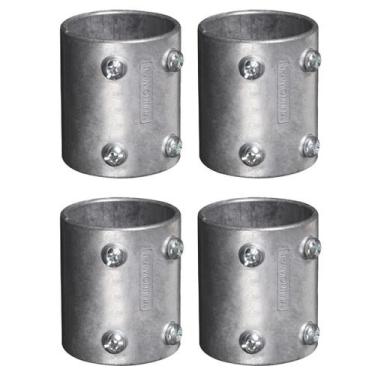 Imagem de 4 Luvas De Emenda 1 1/4 Alumínio Reta S/ Rosca Tramontina