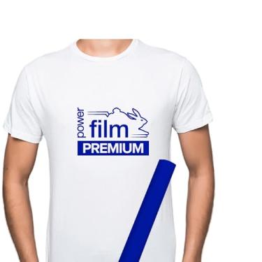 Imagem de Filme de Recorte Power Film Premium Azul Royal – Termotransfer Vinil HTV para Tecido e plotter de recorte – Bobina 0.30x3m
