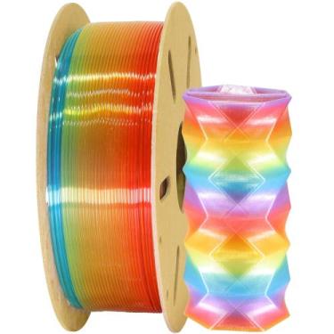 Imagem de Filamento 3D MIKA3D Natural Rainbow PLA 1,75 mm 1 kg - OEM MIKA3D