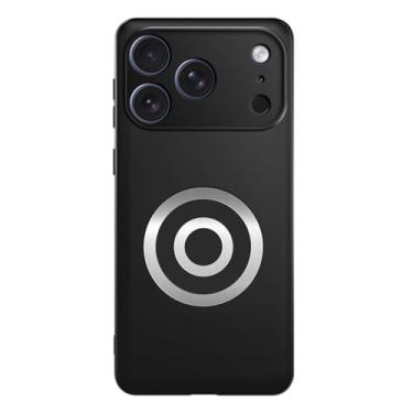 Imagem de POYUFRG Capa magnética para Honor Magic 8 Pro/Magic 8, capa fina fosca de dissipação de calor com capa de proteção de lente com tudo incluído, preta, 17 Pro