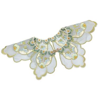 Imagem de Gola de blusa bordada requintado bordado com design de raposa - Yiweis