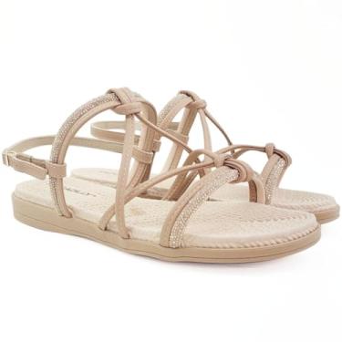 Imagem de Sandália Rasteirinha Piccadilly Cor:Amêndoa;Tamanho:35;Gênero:Feminino