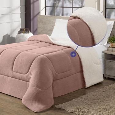Imagem de Edredom Cobertor Coberdrom Sherpa Solteiro Casal Queen King Size Gross