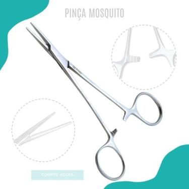 Imagem de Pinça Mosquito Reta Aço Inox - LOVE SAUDE