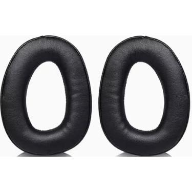 Imagem de Almofadas de ouvido de reposição Joghaw para fones de ouvido SENNHEISER - Compatível com SENNHEISER GSP370/300/350/305/301 | Almofadas de couro proteico premium com espuma viscoelástica macia preta