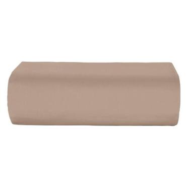 Imagem de Lençol Avulso Solteiro Teka Com Elástico 100% Algodão, Bege