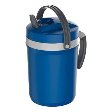 Imagem de Garrafa Térmica 2,5 Litros Azul – Garrafão Botijão Térmico Grande para Água Gelada, Bebidas Frias, Camping, Praia, Viagem, Academia, Piquenique, Alta Conservação Térmica