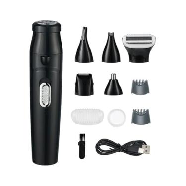 Imagem de Aparelho de Barbear Elétrico Unissex para Homens e Mulheres Lâminas Substituíveis Multifuncionais Processo Polimento Arredondado Baixo Ruído Design Ergonômico Anti-Derrame Uso Sem Fio Bateria Grande C