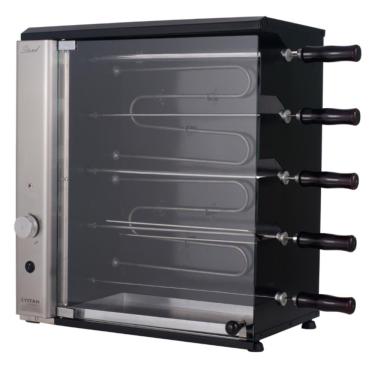 Imagem de Churrasqueira Elétrica De Bancada Vertical Titan Stand 5 Espetos Giratórios 220v