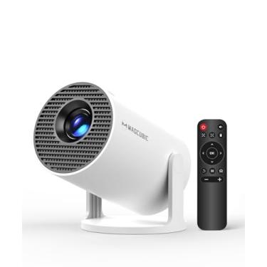 Imagem de Magcubic Mini projetor HY300PRO com WiFi e Bluetooth, suporte 4K, projetor portátil inteligente, pedra chave automática, controle de voz, rotação de 180 graus, proyector de vídeo doméstico Android 11
