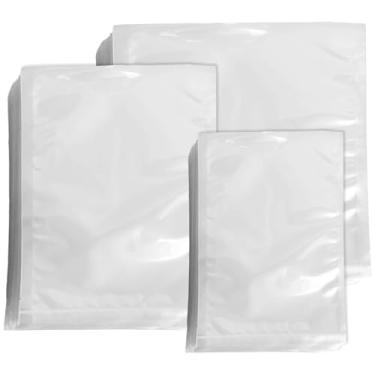 Imagem de Conjunto de bolsa a vácuo transparente de 300 unidades, sacos de vedação pesada de 6,3 mm para máquinas de câmara, 3 tamanhos (15 x 20, 20 x 25 cm, 25 x 25 cm) para armazenamento e embalagem de