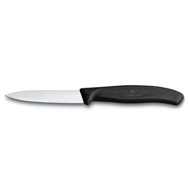 Imagem de Faca Victorinox Swiss Classic lâmina lisa, cabo Preto, 8cm