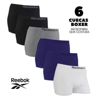 Imagem de Kit 6 Cuecas Reebok Original em Microfibra Sem Costura, GG