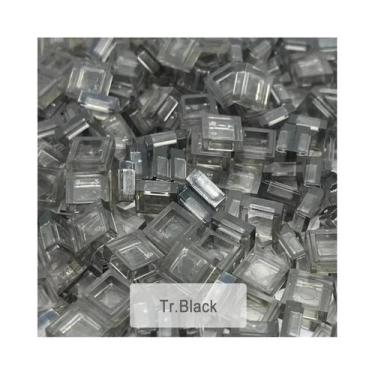 Imagem de Blocos De Construção Transparentes Coloridos 1x1 200PCS Azulejos Plano