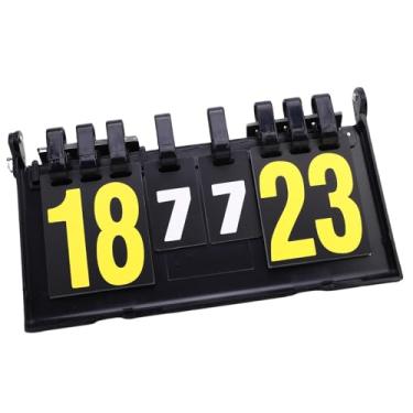 Imagem de RiToEasysports Placar Flipper, Placar Portátil de Quatro Dígitos da Aleta da Pontuação da Mesa para o Futebol do Tênis do Badminton do Tênis de Mesa