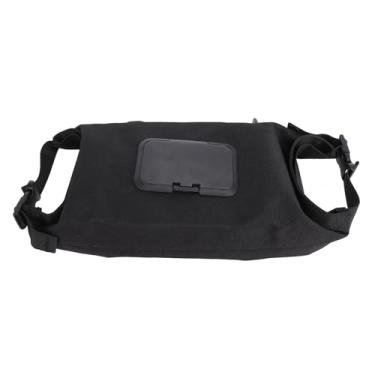 Imagem de QANYEGN Dispensador de limpeza, bolsa de limpeza úmida de acampamento portátil de lona, ​​recipiente de guardanapo de grande capacidade para escritório, carro e casa (Black)