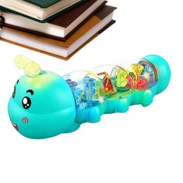 Imagem de Brinquedos De Rastejar Para Bebés - Ferramenta Educativa Em Forma De Lagarta Para Desenvolvimento Precoce - Brinquedo Musical de Rastreio com Luzes - Para Meninas, Aniversário, Natal E Ano Novo