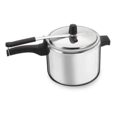 Imagem de Panela De Pressão Polida Nacional Fechamento Interno 10lts