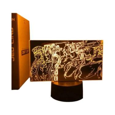Imagem de Luz Noturna 3D JoJo's Bizarre Adventure Para Decoração De Quarto, Lâmp