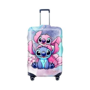 Imagem de Capa De Mala De Viagem Lilo & Stitch Disney Com Design De Desenho Anim
