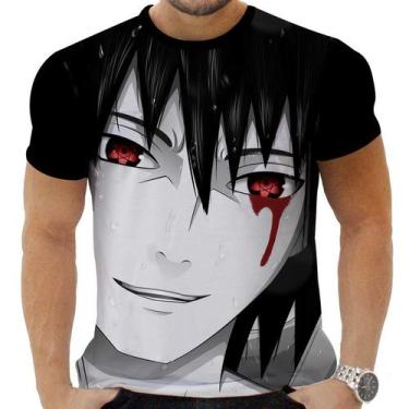 Imagem de Camiseta Camisa Personalizada Anime Naruto Sasuke Uchiha 12 - Zahir St
