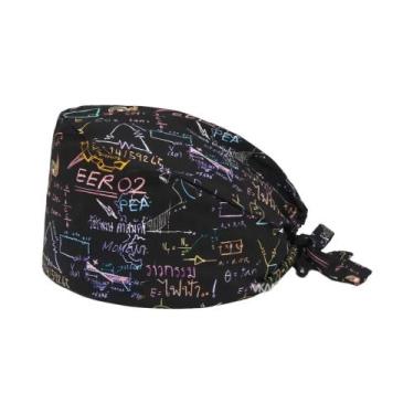 Imagem de Touca Cirúrgica Médica Unissex Preta Para UTI, Enfermagem, Farmácia E 