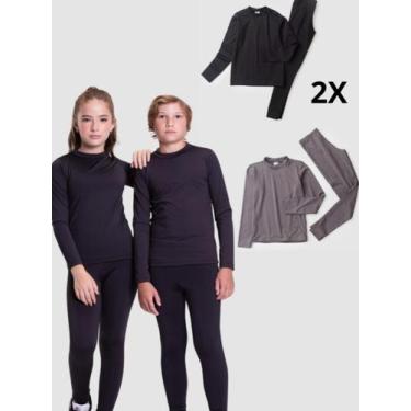 Imagem de Kit 2 Conjuntos Infantil Térmicos Unissex - Vida Costeira Oficial, 14