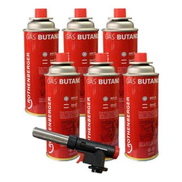 Imagem de Maçarico Super Fire + 6 Gás Butano Culinária Rothenberger