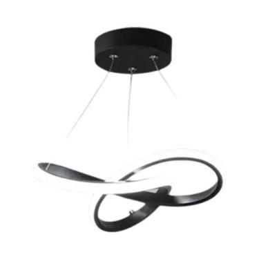 Imagem de Luminária Pendente LED Moderna Com Design Irregular E Aerodinâmico Par