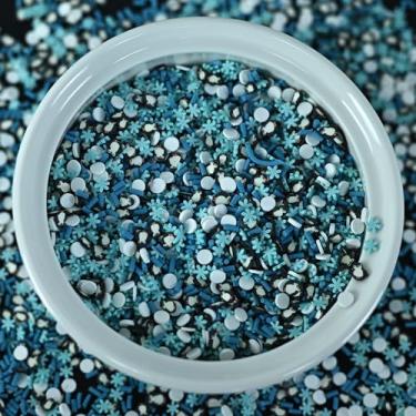 Imagem de LIKETURE Sprinkles falsos 110 g granulado de argila de polímero para geleca, resina, granulados sintéticos, artesanato, doces falsos, polvilhe para capa de telefone de cartão Shaker DIY Crafts