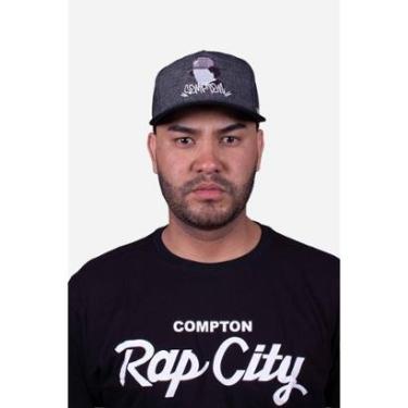 Imagem de Boné Aba Curva Collab Starter X Compton Eazy-E Face Cinza-Unissex