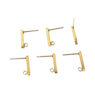 Imagem de Ganchos De Brinco De Aço Inoxidável 10mm 15mm, 20 Peças, Conectores De