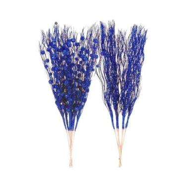 Imagem de Galhos Artificiais Com Glitter E Frutas Para Decoração De Árvore De Na