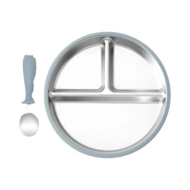 Imagem de Conjunto De Tigelas Para Alimentação De Bebês 3 Peças: Prato De Aço In