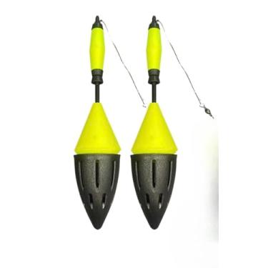 Imagem de Boia Cascavel para Pesca Esportiva com Design Hidrodinâmico, Alta Visibilidade e Excelente Estabilidade na Água, Ideal para Lagos, Rios e Represas Kit c/2UN (amarelo)