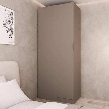 Imagem de Guarda Roupa Modulado 100% Mdf de Canto Linear Orion Cabecasa Madeiraoriginals Mocha