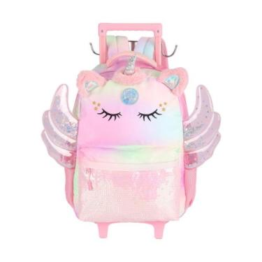 Imagem de Mochilete Escolar Infantil Luxcel Unicórnio Rosa - IC41732