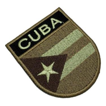 Imagem de BP0010ET04 Bandeira Cuba Patch Bordado Termo Adesivo - BR44