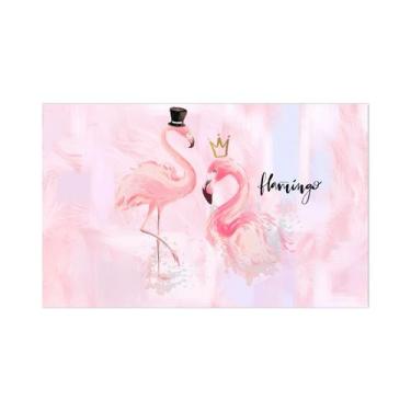 Imagem de Pintura estética de sala de parede Tapeçaria Flamingo 95x73cm - yiweis