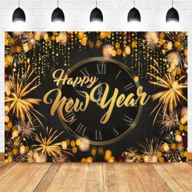 Imagem de Design de relógio de fogos de artifício para tapeçaria para pendurar n