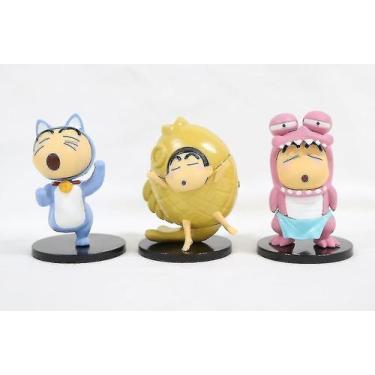 Imagem de Conjunto de animais fofos Crayon Shin-chan com 6 lápis de cor de PVC d