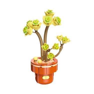 Imagem de Conjunto De Blocos De Montar DIY Para Meninas: Buquê De Flores Eternas