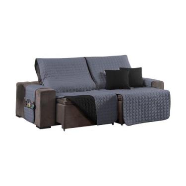 Imagem de Capa Protetor Sofa Retratil Reclinavel 05 Lugares Assento 2.40m 02 Mod