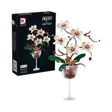 Imagem de Modelo De Planta Bonsai Bouquet De Orquídeas MOC, Blocos De Montar DIY