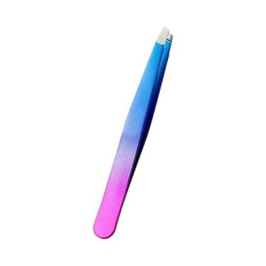 Imagem de Pinça De Sobrancelha Em Aço Inoxidável Gradiente, Multifuncional De Pr