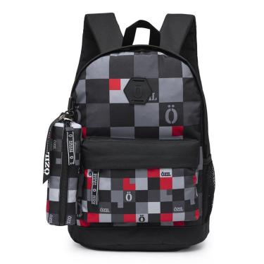 Imagem de Kit Mochila Estojo Universitário Escolar Resistente Faculdade EscolarEspaçosa-Masculino