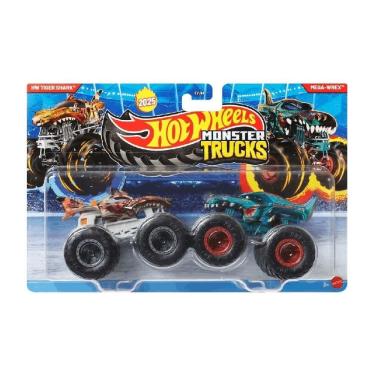 Imagem de Monster Trucks HW Tiger Shark e Mega-Wrex - Mattel